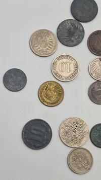 Samling originale tyske mønter