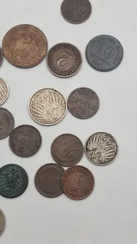 Samling originale tyske mønter
