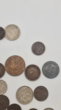 Samling originale tyske mønter