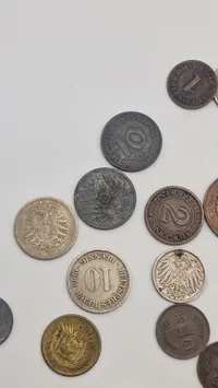 Samling originale tyske mønter