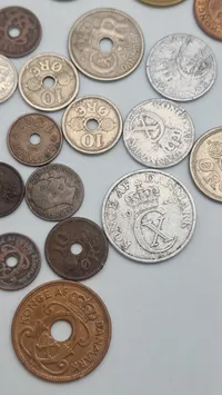Samling originale danske mønter