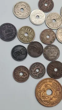 Samling originale danske mønter