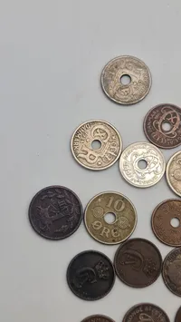 Samling originale danske mønter