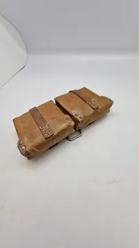 Original brun læder K.43 Magasintaske mærket Ros 44