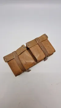 Original brun læder K.43 Magasintaske mærket Ros 44