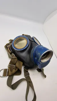 Original Tysk gummi gasmaske M38 Stemplet clf/ str 3