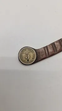 Papirkniv af granat og mønt souvenir 1 VK