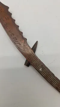 Papirkniv af granat og mønt souvenir 1 VK