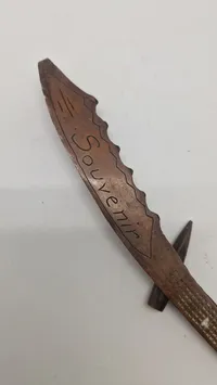Papirkniv af granat og mønt souvenir 1 VK
