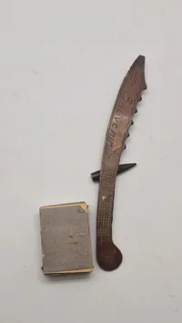 Papirkniv af granat og mønt souvenir 1 VK