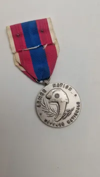 Original fransk forsvarsmedalje (Médaille de la Défense nationale)