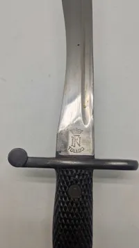 Original WW2 Spanish M1941 Toledo Bolo bajonet med anden montage