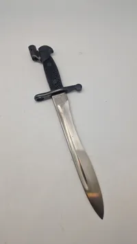 Original WW2 Spanish M1941 Toledo Bolo bajonet med anden montage