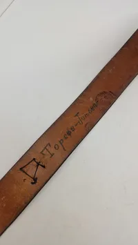 Originalt Sjældent Dansk bælte for kadet dolk Marinen
