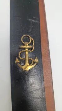 Originalt Sjældent Dansk bælte for kadet dolk Marinen