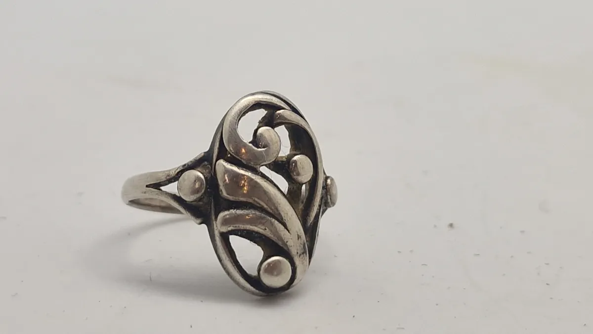 Fingerring 830 sølv