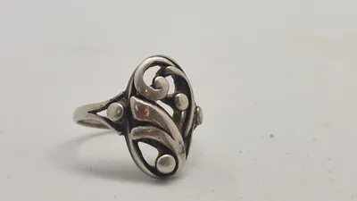 Fingerring 830 sølv