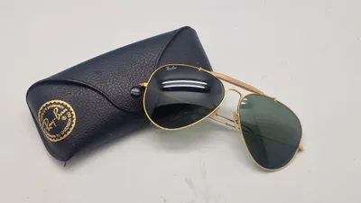 Originale Rayban solbriller med etui (Pilot)