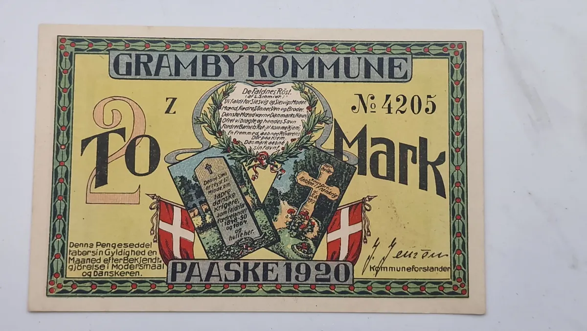 Original nødseddel, Gramby kommune