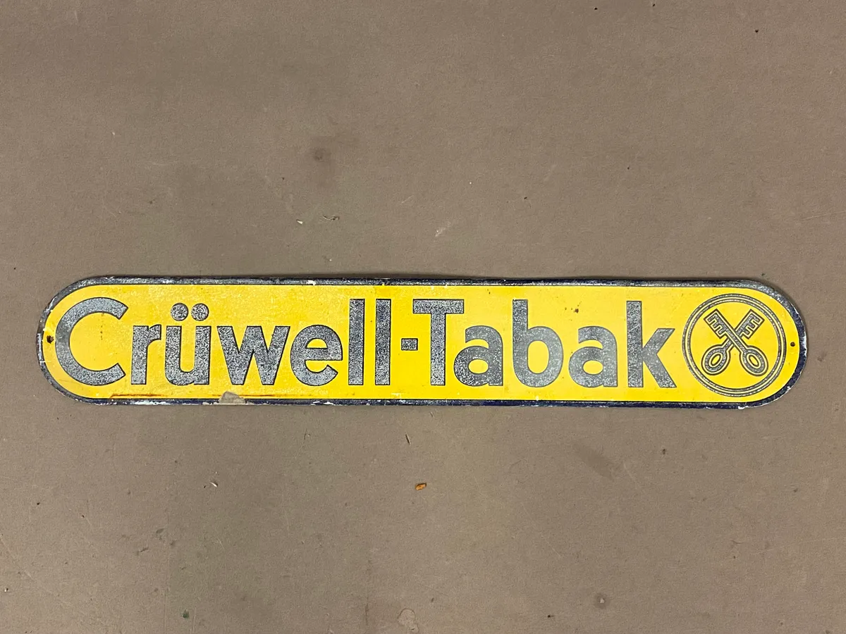 Crüwell-Tabak skilt fra 1930’erne