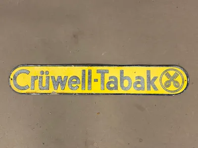 Crüwell-Tabak skilt fra 1930’erne