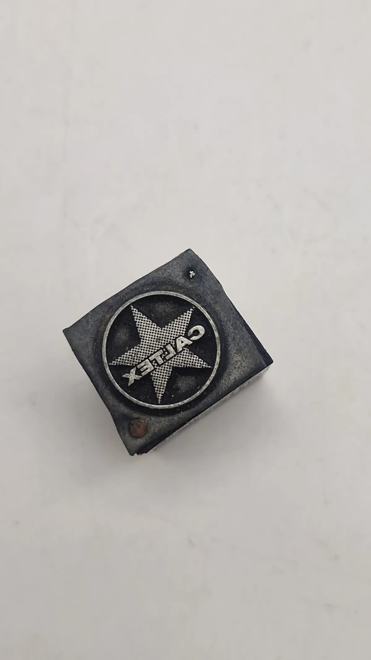 Sjældent benzin stempel fra firmaet “Caltex”