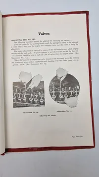 original instruktionsbog for en MG "One and a Quarter Litre" (Series "Y").