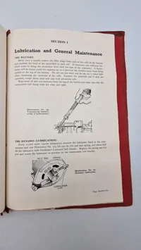 original instruktionsbog for en MG "One and a Quarter Litre" (Series "Y").