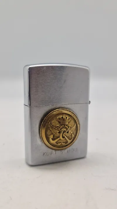 Zippo lighter med knap fra DSB’s færger