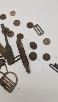 Originalt tysk lot ww2, jordfund fra østfronten