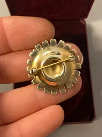 Originalt Georg Jensen “marguerit” sæt af sterlingsølv - bemærk brochen er i 1941