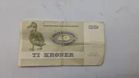 Original dansk 10 krone seddel
