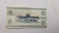Original dansk 5 krone seddel