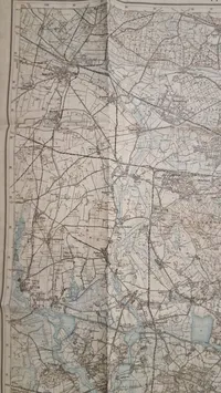 Originalt kort over Truppenübungsplatz Döberitz