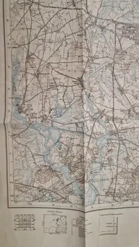 Originalt kort over Truppenübungsplatz Döberitz