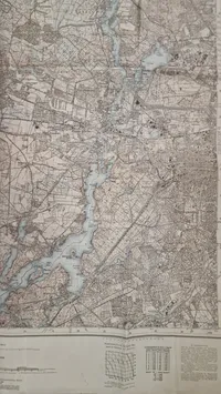 Originalt kort over Truppenübungsplatz Döberitz
