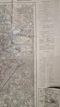 Originalt kort over Truppenübungsplatz Döberitz
