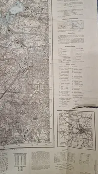 Originalt kort over Truppenübungsplatz Döberitz