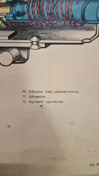 Undervisnings planche, let maskingevær M/62