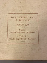 Originalt hæfte - Sønderjylland 9.april 1940