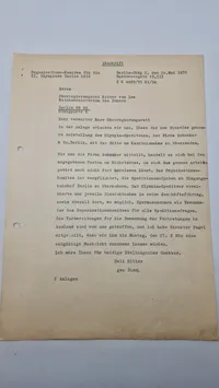 Samling originale olympiade effekter, 1936