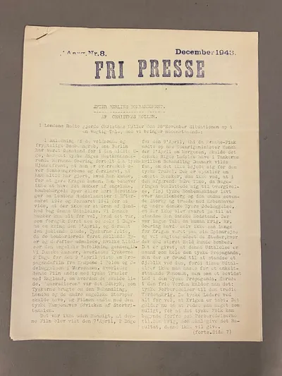 Originalt illegalt blad - ww2