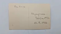 Samling originale olympiade effekter, 1936
