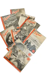 Samling originale ww2 signalblade