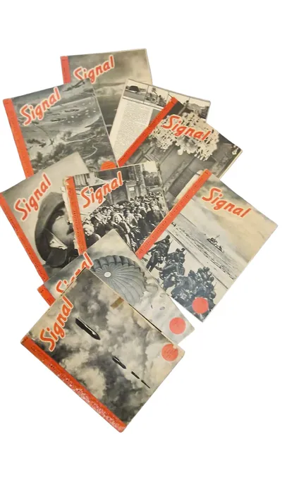 Samling originale ww2 signalblade