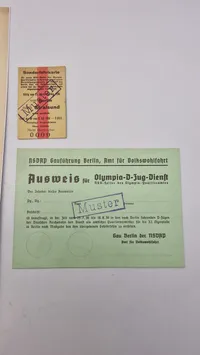 Originalt olympiade lot, 1936