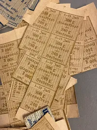 Originale rationeringsmærker - ww1 og efter