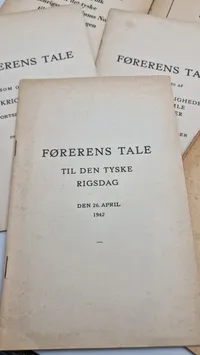 Stor samling originale taler af Adolf Hitler