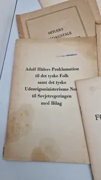 Stor samling originale taler af Adolf Hitler