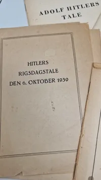 Stor samling originale taler af Adolf Hitler